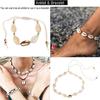 Bracelets de Coquillages Chevillettes Perles de Coquillages Naturels Collier Bijoux pour Hommes
