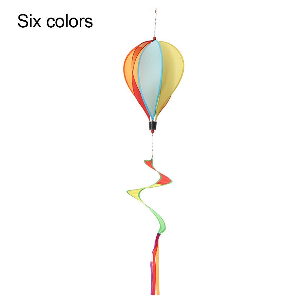 Revolving Colorful Yard Decor Lawn Outdoor Lawn Decorations Windmills Whirlygig Toys Hot Air Balloon Wind Spinners Pinwheels