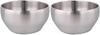 IMEEA Stainless Ramen Noodle Heat Set of Silver Bowl, Tableware, Bowl, Steel, Bowl, Bowl, Udon, Soba, Soba, Resistant, Double, 15.2cm, 2,