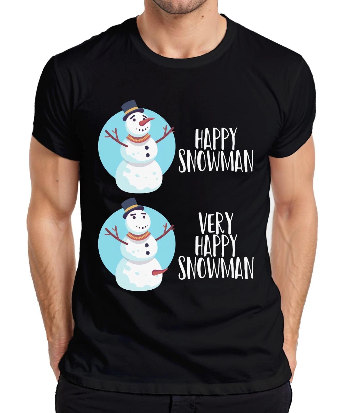 Very Happy Snowmann lustiger Schneemann - Weihnachten Weihnachtsgeschenk Christm S