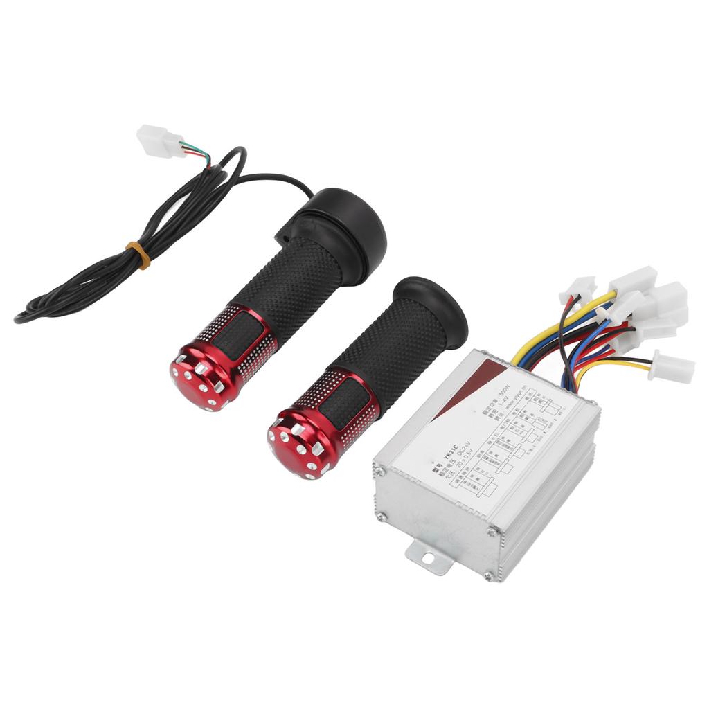 Sada ovladače elektrického kola 24V 500W Stabilní hliníkový plášť Rukojeť ovladače elektrického kola pro kolo