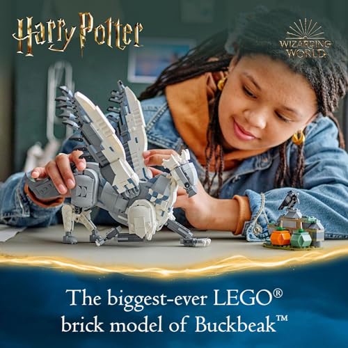 LEGO Harry Potter Buckingham Palace Hippogriff Collectible Toy, Magical Creature Figure, Fun Harry Potter Toy, Harry Potter-Themed Birthday Gift for 9