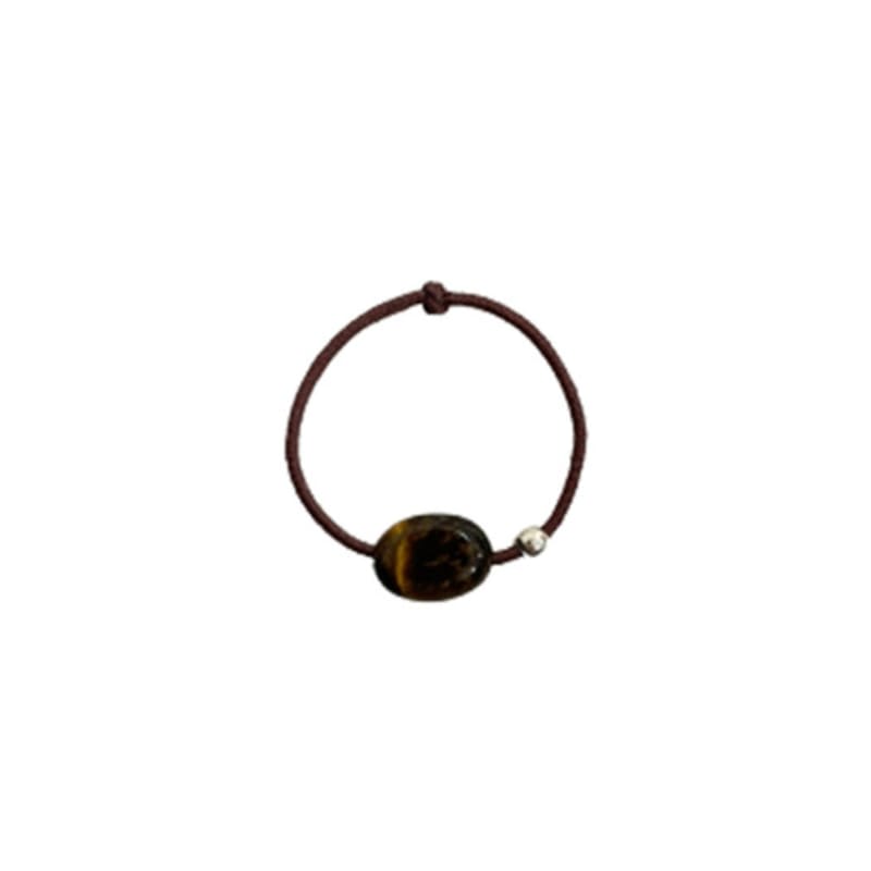 Charmy Silver Tiger Eye Band-ring