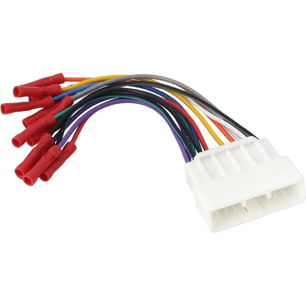 16 Pin Car Radio Wiring Harness Compatible with Honda Accord Civic CRV 1986-1998 Compatible with Acura Integra CL RL 1986-2001