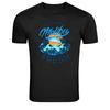 Malibu California Surf Dolphin Beach Graphic T-Shirt