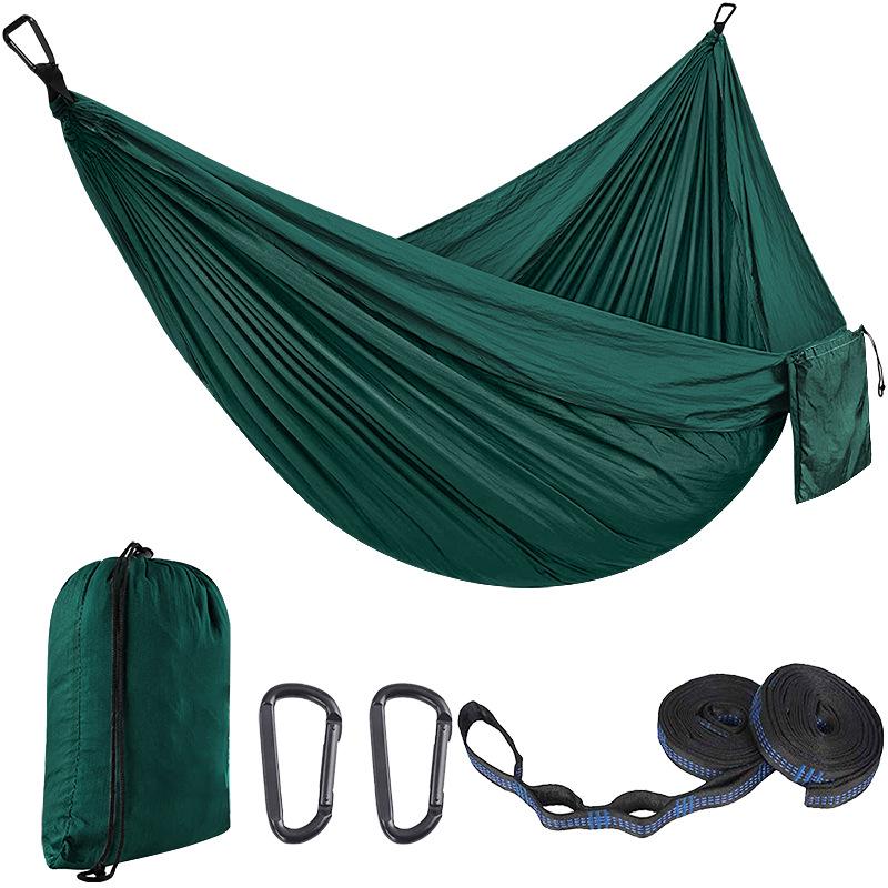 Portable Nylon Parachute Camping Hammock Swing Chair (Single/Double)