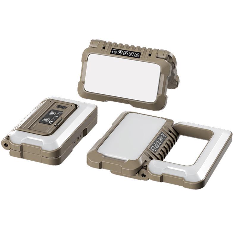Foldable Multi-Source LED Camping Lantern with USB Charging