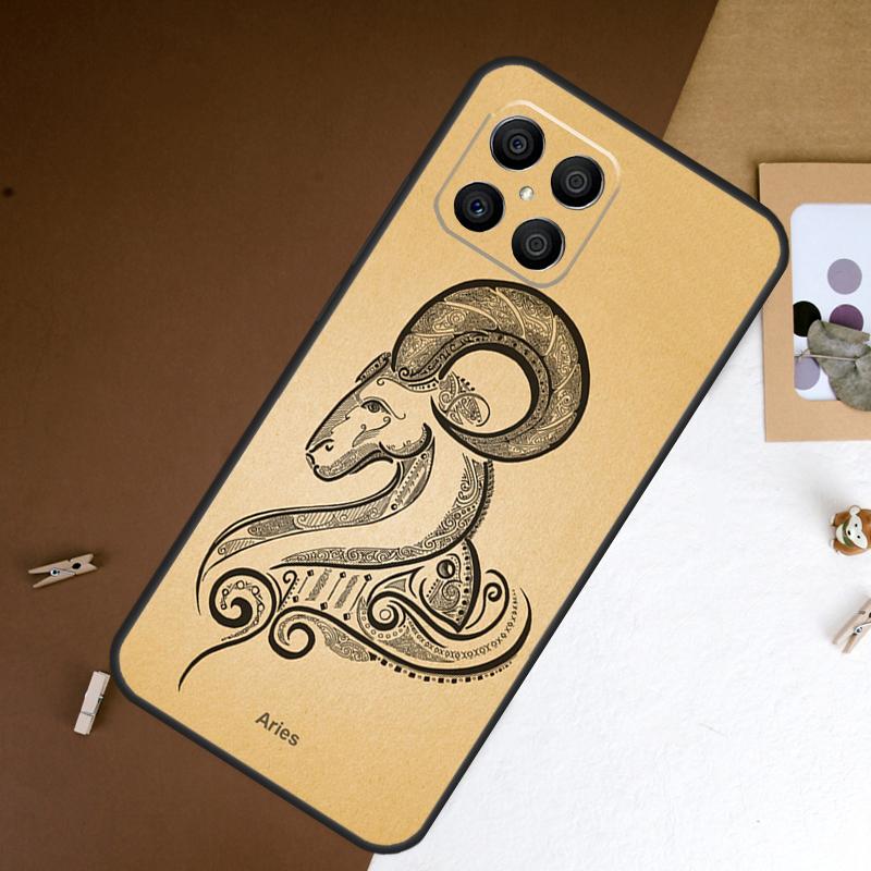 Zodiac Sign Case For Honor Magic 5 Lite Magic 6 Pro 50 70 90 X6 X7 X8 X9 8X X7a X6a X8a X9a X9b Cover