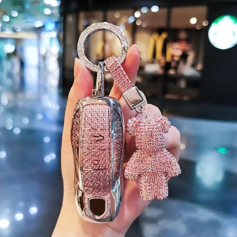 Suitable For Porsche Keycase, Panamera Cayenne Macan 718 911 Taycan Keycover Key Shell Keychain Shell Buckle