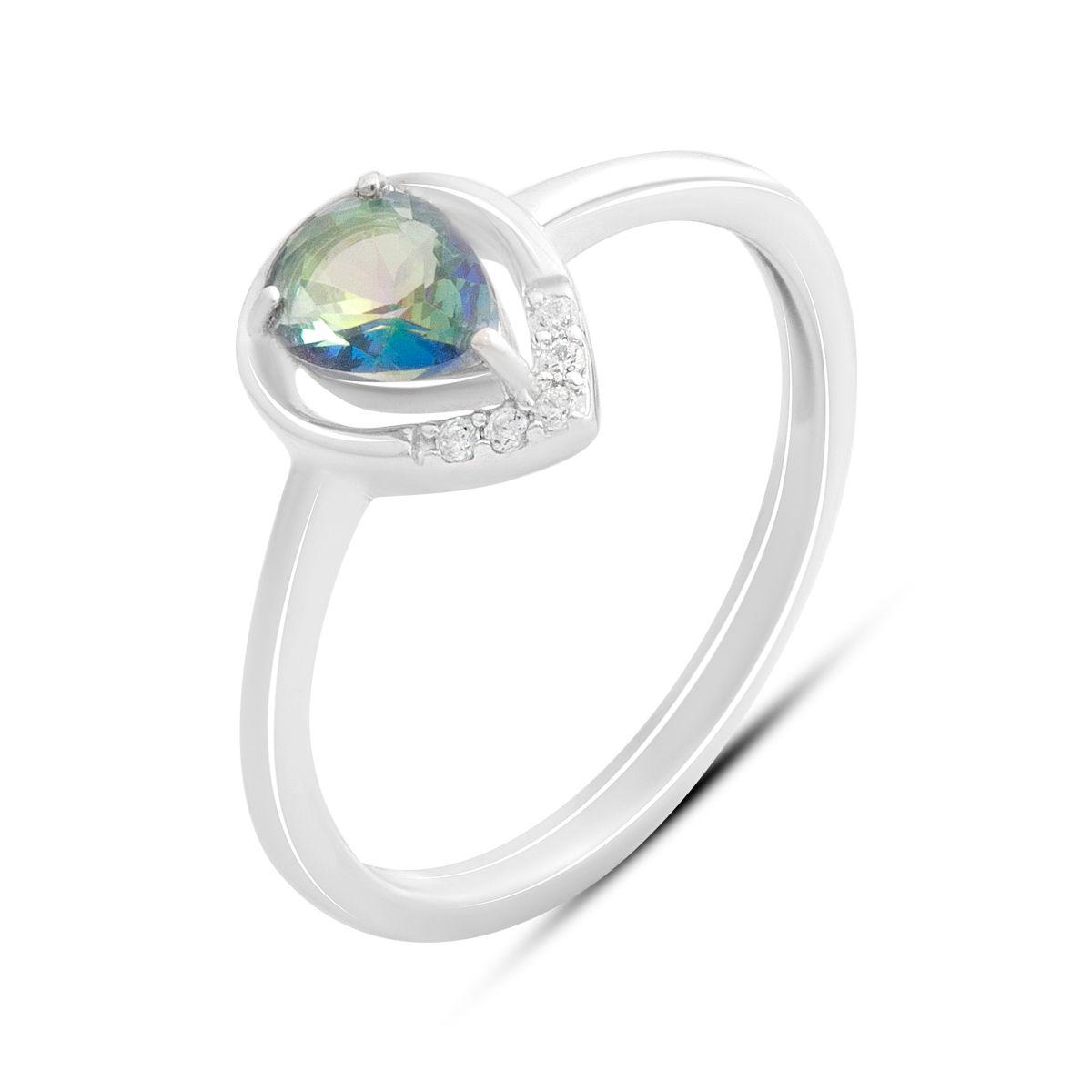 

Серебряное кольцо с мистик топазом 0.555ct, вес изделия 2,05 гр (2190387) 17 різнокольорові кольору
