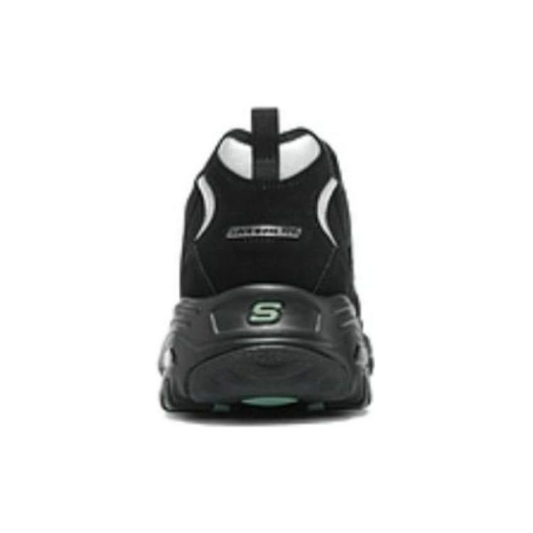 Skechers DLites 1.0 Panda Fabric Synthetic Leather Comfortable Warm Low-Top Dad Shoes Men Sneaker Black 894268-BKOL