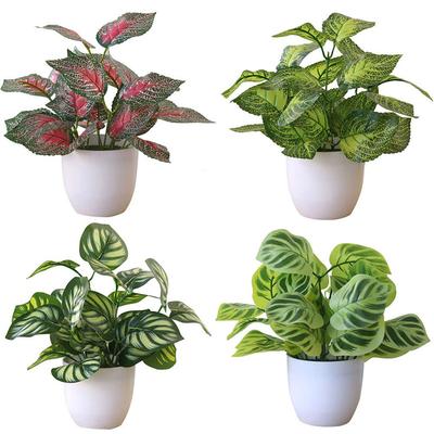 Künstliche Blume Laub Pflanze Topf Bonsai Büro Dekor