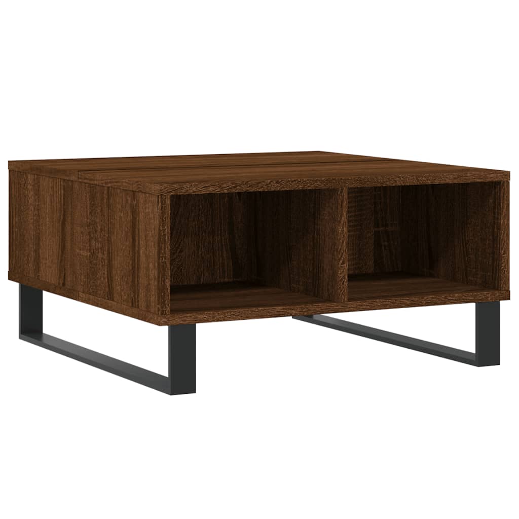  Coffee Table, Brown Oak, 60x60x30 Cm