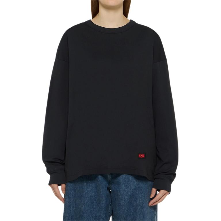 Onitsuka Tiger Logo Round Neck Long Sleeve T-Shirt Unisex Tops 2183B543-001