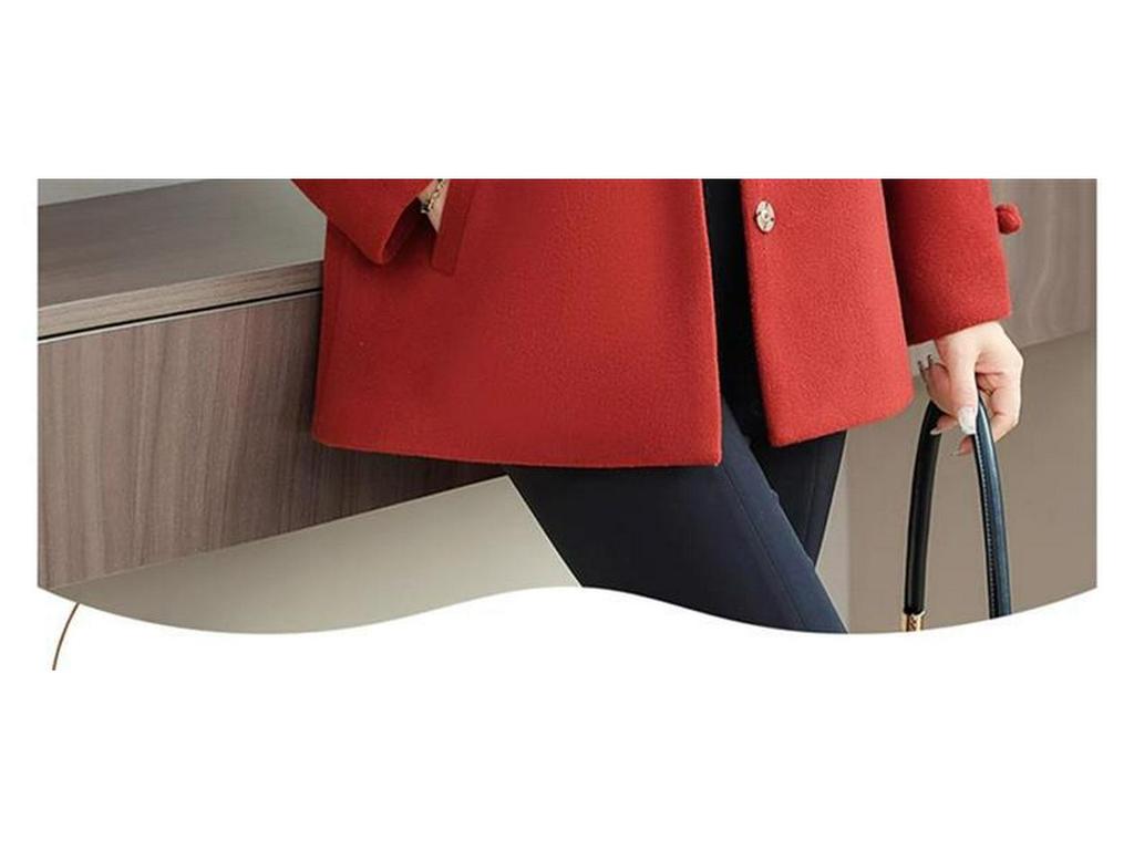 Mom's New Woolen Coat for Middle-Aged Women: Stylish Chinese Autumn/Winter Fashion