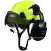 Casco di Sicurezza per Cantiere con Protezione Oculare e Costruzione Antisfondamento, Elmetto, Cuffie Antirumore, Protezione Cranica Protettiva per Cantiere