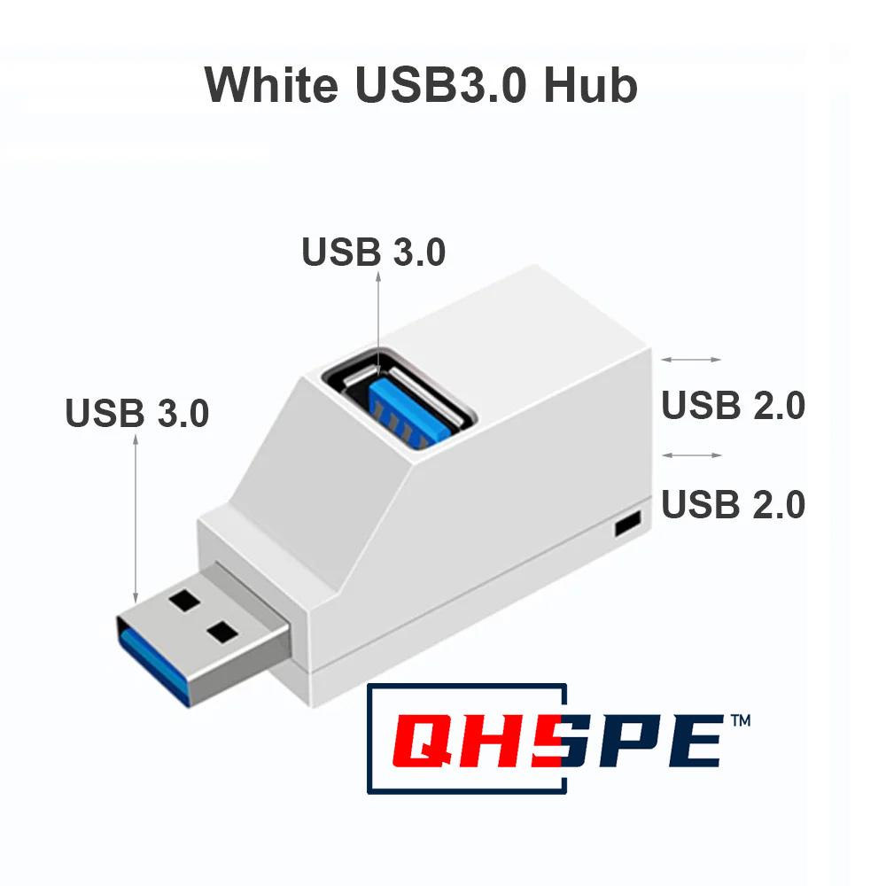 For PC Laptop, USB 1.1 HUB Adapter Extender for USB 1.1 Card Reader, Hi-Speed USB 1.1, Mini Splitter Box 1 To 1 Ports