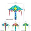 High Quality Polyester Triangular Kite With Long Tail Underwater Series Dolphin Mermaid Kite For Easy Flying
