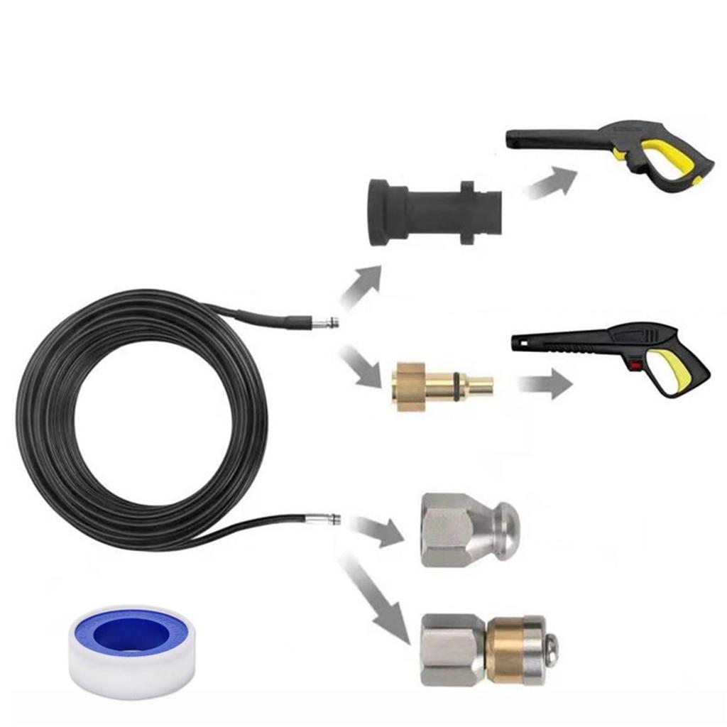 15-metrowy zamienny wąż wysokociśnieniowy Wąż do czyszczenia z szybkozłączem