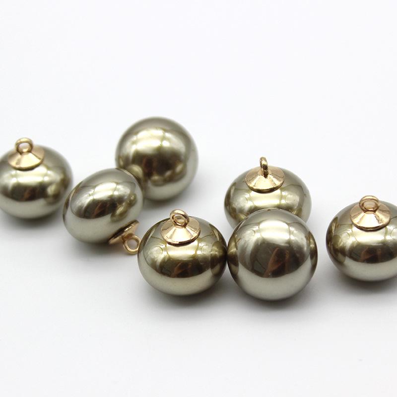 

Кардиган с золотыми пуговицами внизу, пальто-свитер с декоративными пуговицами Trendy Coffee 32L 20.0 MM Round