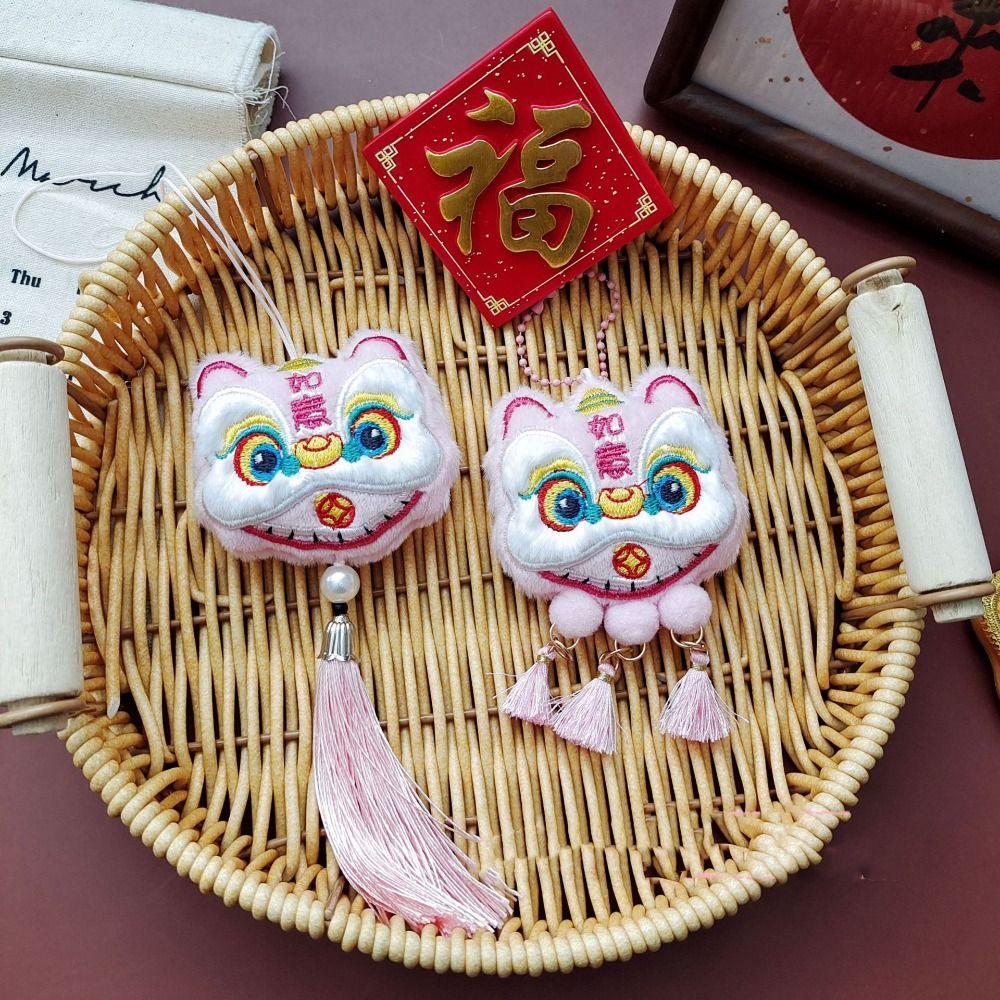 Chinese Style Lion Dance Tassels Pendant Year of Horse Horse Mascot Plush Doll Spring Festival