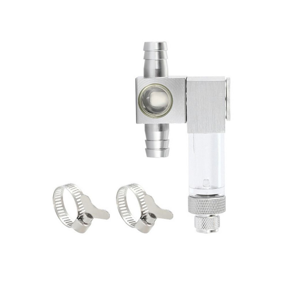 Silver CO2 External Atomizer 12/16mm Counter Atomizer with Bubble  Aquarium