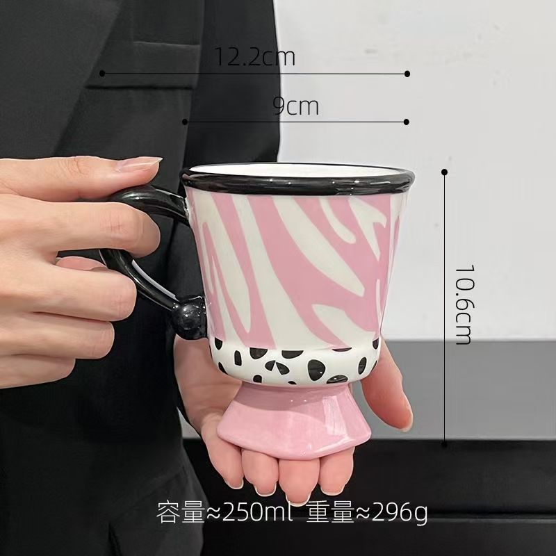 Phnom Penh White Coffee Couple Cup,280ML Light Luxury Mug European Creative Personality Trend Bone China Mugs Ceramic Drinkware