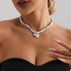 Accessories Sweet Cool Spice Girl Style Love Pendant Clavicle Chain Light Luxury Winding Multi-Layer Necklace