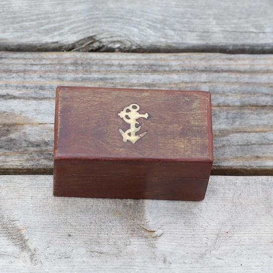 Set Sails Pirate Telescope - Miniature Pure Brass Nautical Collapsible Spyglass With Wooden Gift