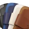 Fashion Pu Double-Sided Leather Eyeglasses Protective Cover Portable Leather Mirror Clip Neck Eyeglasses Bag Anti-Lost Eyeglasse
