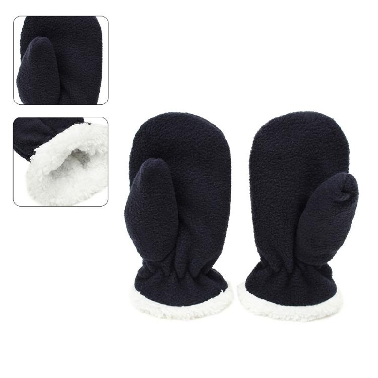 Girls Winter Gloves Soft Full Mittens Solid Color Thicken Outdoor Sports Mittens
