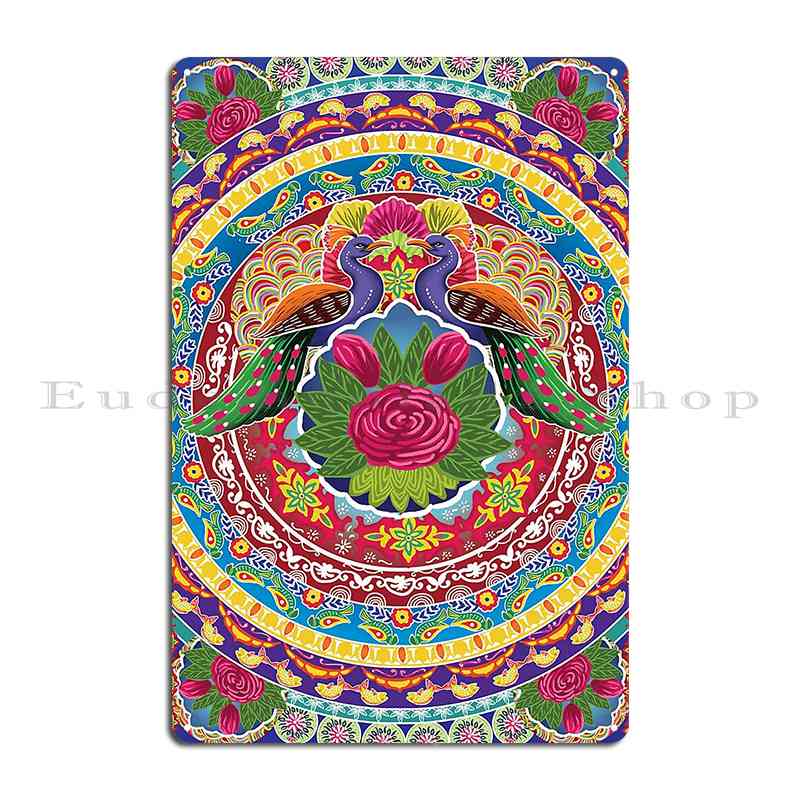 Mfoever Papu Yar Tang Na Kar Pakistani Truck Art Famous Pakistani Truck Art Metal Plaque Design Garage Wall Decor Club Tin Sign Poster 20x30cm(7.8x11.8inch)