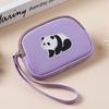 Fashion Cartoon Panda Coin Purse PU Leather Portable Clutch Bag Lipstick Storage Bag