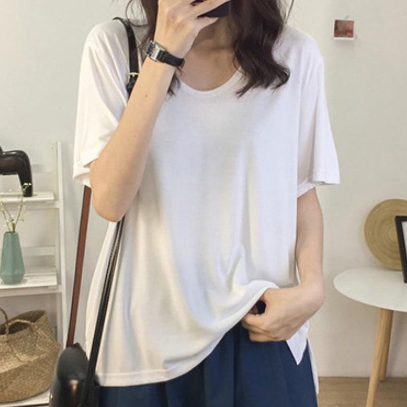 GMXIA Women's Fashion Casual Short Sleeve O-Neck T-Shirt and Top