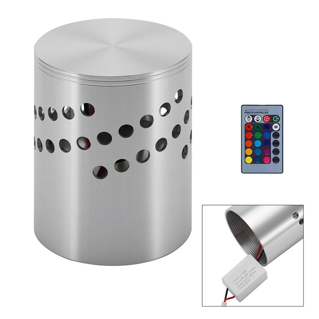 3W LED Wall Lamp Aluminum Indoor Lighting For KTV Bar Decor Light with Remote Control