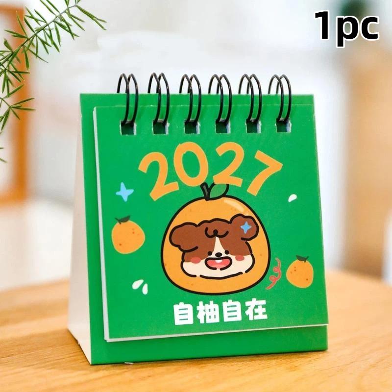 2027 Desk Calendar Mini Portable Travel Calendars Perfect For Home Office School Daily Schedule Planning Home Decor