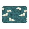 West Highland White Terrier Dog Front Floor Door Entrance Mat Westie Bath Kitchen Doormat Balcony Carpet Rug Toilet Footpad