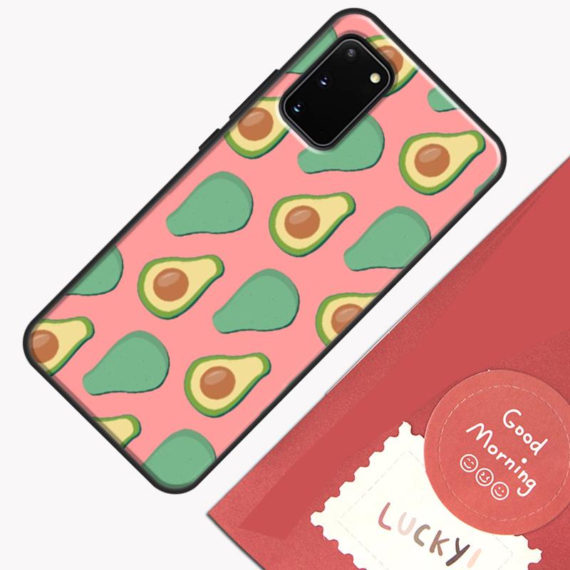 Avocado Pattern Phone Case For Samsung Galaxy S25 S26 Ultra S20 S21 S22 S23 S24 Plus S9 S10 S25 FE Cover Shell