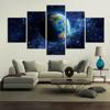 5Pcs Planet Earth World Space Canvas Paintings Wall Poster Room Decor Abstract HD Print No Framed 5 Panel Modern 5 Pieces