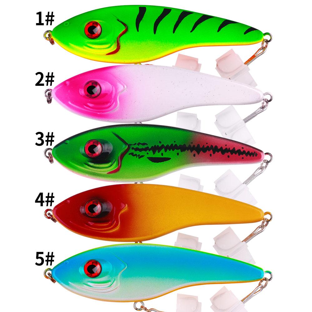 1PCS/Big VIB Sinking Swim Big Jerkbait Lipless Crankbaits Wobblers Vib Ratlin for Freshwater And Saltwater Pike Walleye
