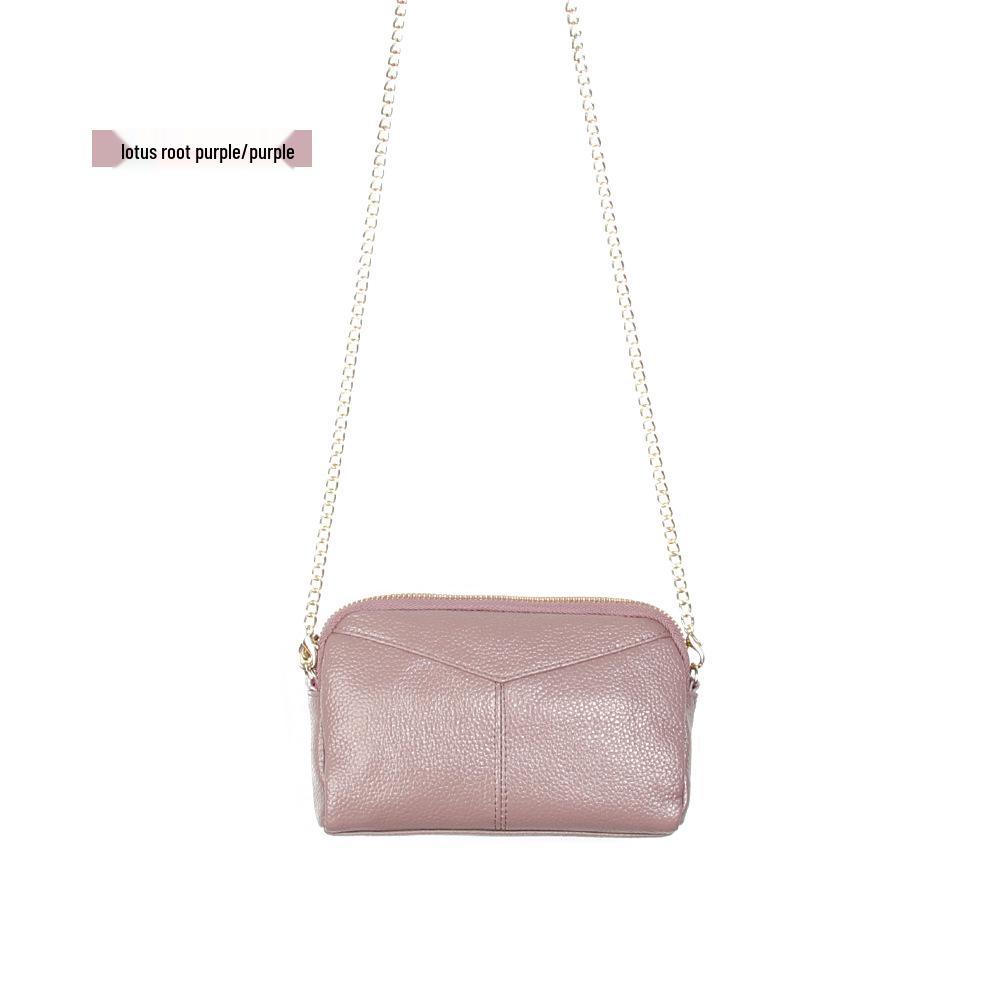 

Женская сумка через плечо из натуральной кожи в корейском стиле - Большая вместительность, кроссбоди на молнии и с простой прострочкой