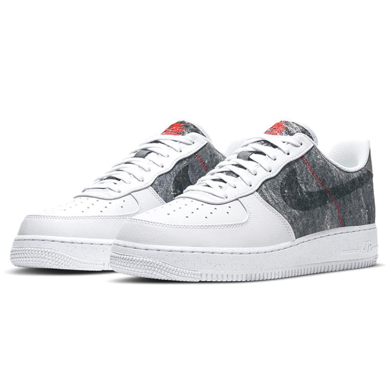 Nike Air Force 1 Low 07 LV8 Recycled Wool Pack White Grey Sneakers CV1698-100