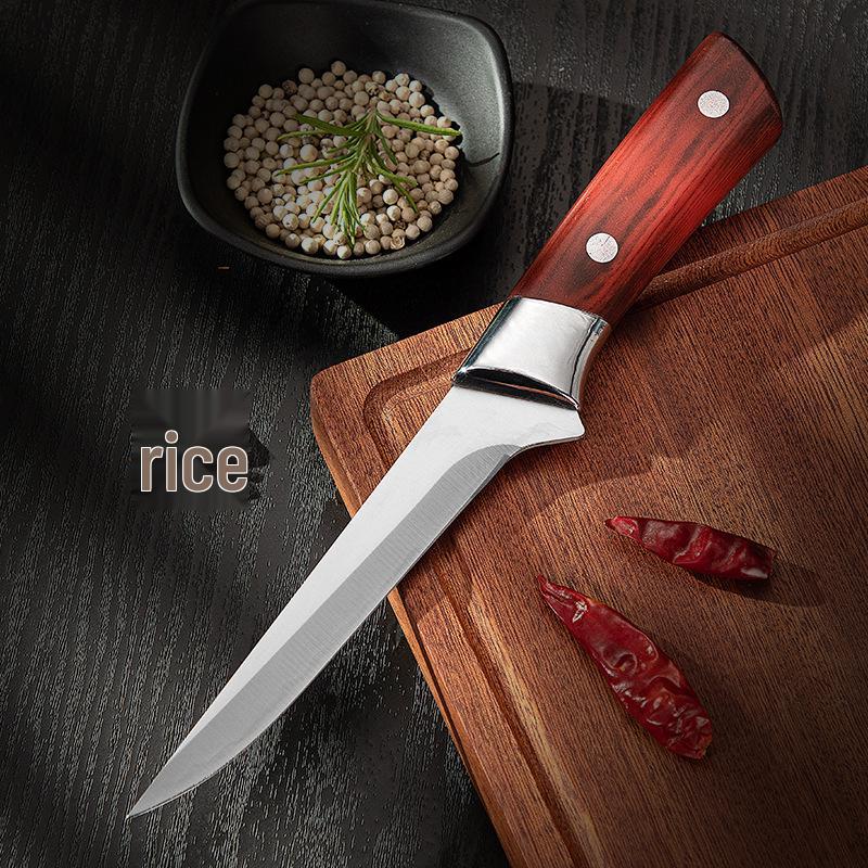 

Немецкий нож из нержавеющей стали для обвалки и разделки мяса: Идеально для убоя свиней, крупного рогатого скота и овец, идеально для поваров.