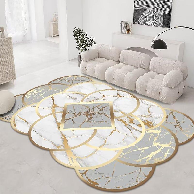 Irregular Marble Carpet Living Room Dirt Resistant Wear-resistant Easy To Maintain Carpet