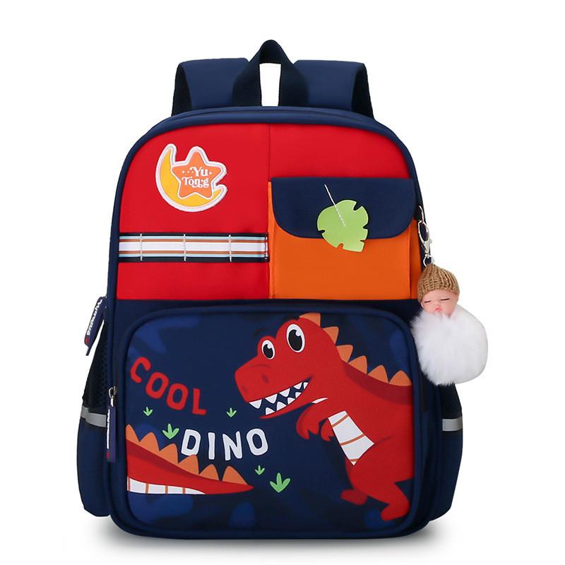 Trendy Nylon Toddler Backpack With Fun Cartoon Designs For Boys And Girls красный