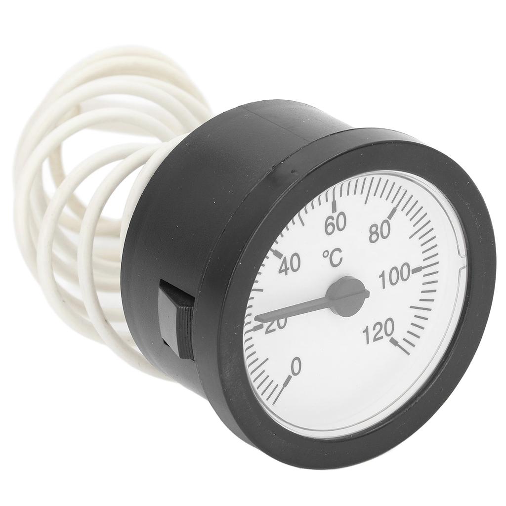 Bimetal Thermometer Gauge with Tube Small Size Accurate Round Type Portable Temperature Gauge