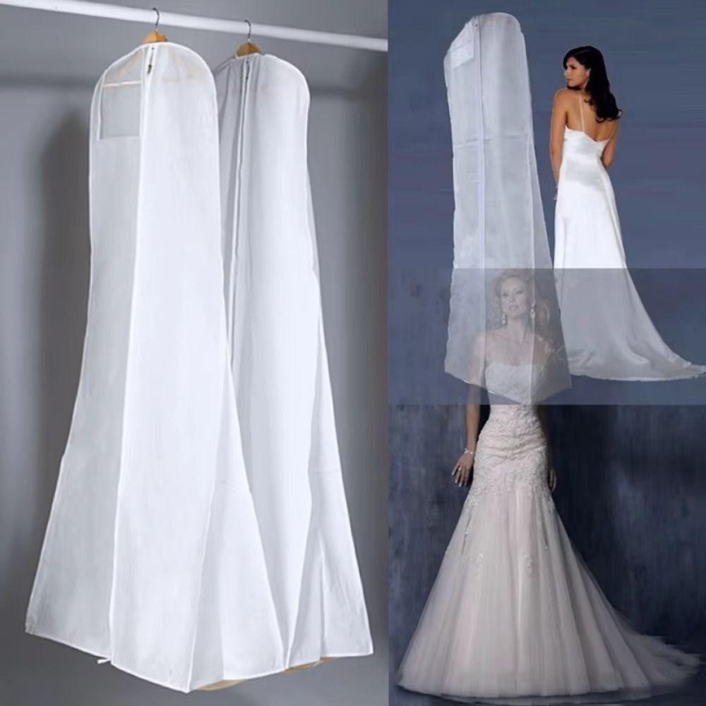 180cm Extra Large Clothing Storage Bag Zipper Long Clothes Protector Case  for Bridal Gown