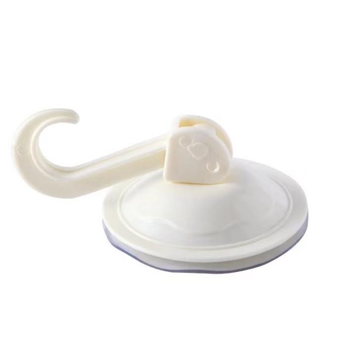 1PCS Bathroom Strong Vacuum Suction Cup Hook Kitchen Door Suction Wall Glass Wall Hanging Free Punching Load-bearing Adhesive Hook