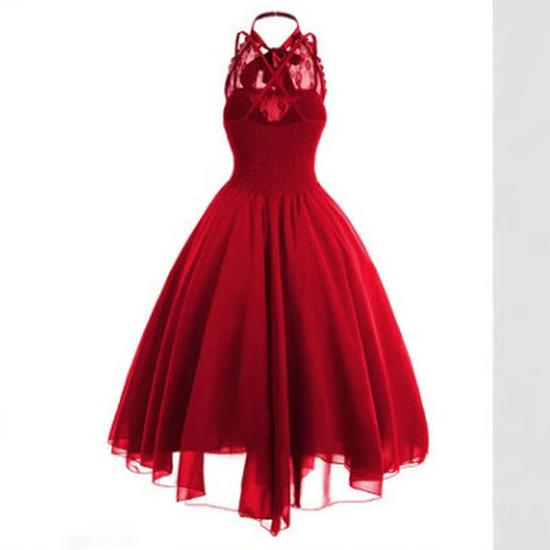 2018 European & American Chiffon Lace Dress - Sexy, Popular Style