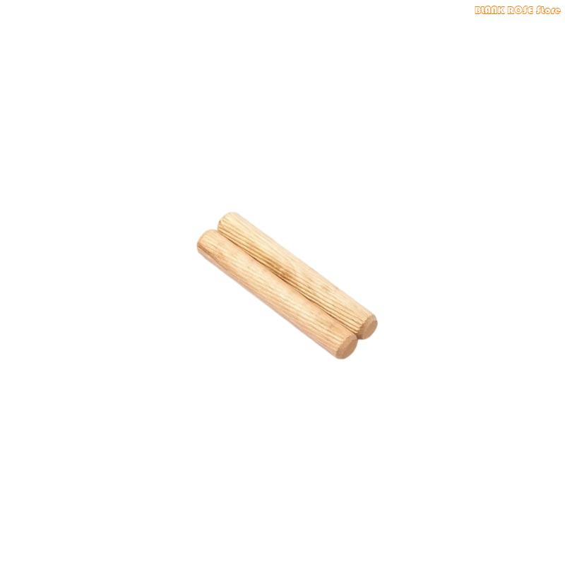 K1AE 100Pcs Woodworking Doweling Jig Round Fluted Wooden Plug Dowel Pin Rod Locator Furniture Fitting 6mm 10mm 10mm